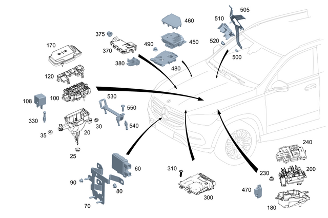 9905262 - Electrical Equipment and Instruments: Plastic Nut Open for Mercedes-Benz Image image