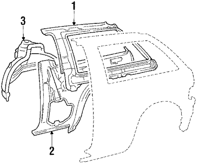 MB549623 - Body: Inner Panel for Mopar Image