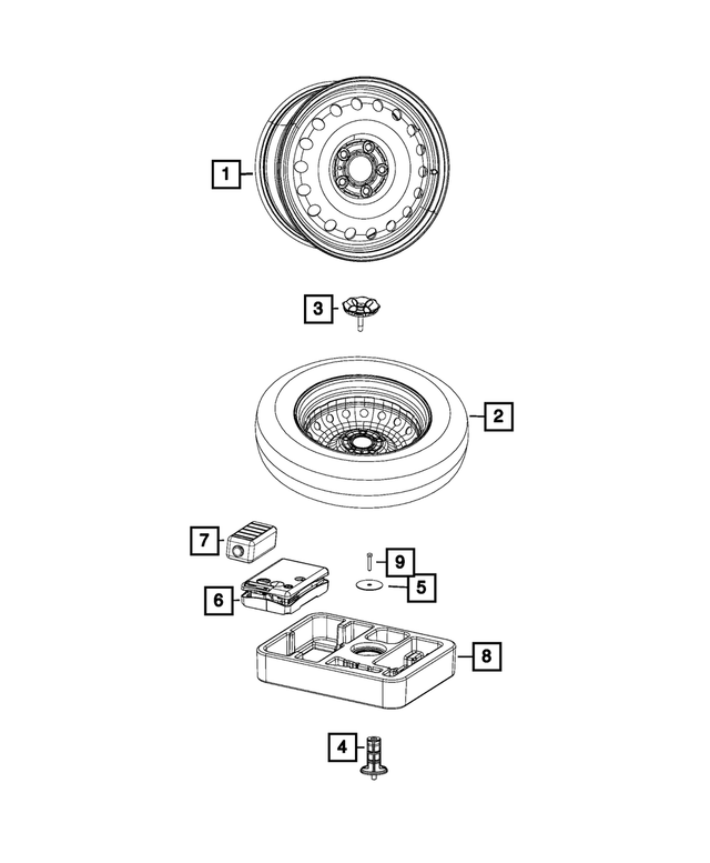 4755293AA - Wheels: With Collar Stud for Mopar Image image