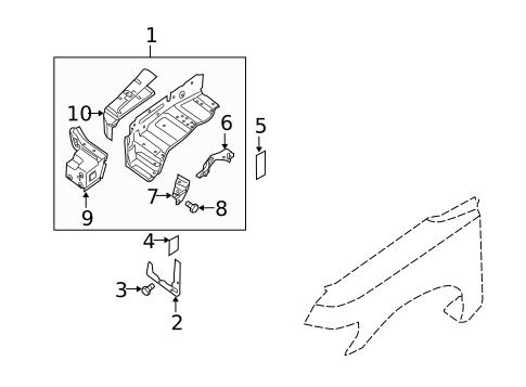 Inner Components for 2008 INFINITI QX56 #0