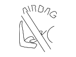 2118172420 - Electrical: Air Bag Information Label for Mercedes-Benz Image