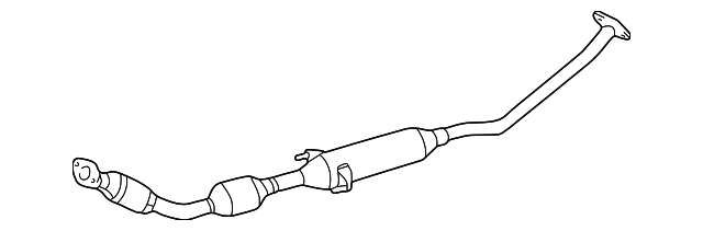 17410-0D341 - Converter & Pipe 2004-2008 Toyota | Longo