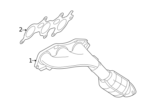 Exhaust Manifold for 2011 Lexus GS350 #0