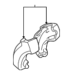 51167062264 - Body: Front Cover for BMW: 228i, 228i xDrive, 230i, 230i xDrive, 318ti, 323Ci, 323i, 325Ci, 325i, 325xi, 328Ci, 328i, 330Ci, 330i, 330xi, 525i, 528i, 530i, 540i, 740i, 740iL, 750iL, M2, M235i, M235i xDrive, M240i, M240i xDrive, M3, M5, X3, X5, Z4 Image