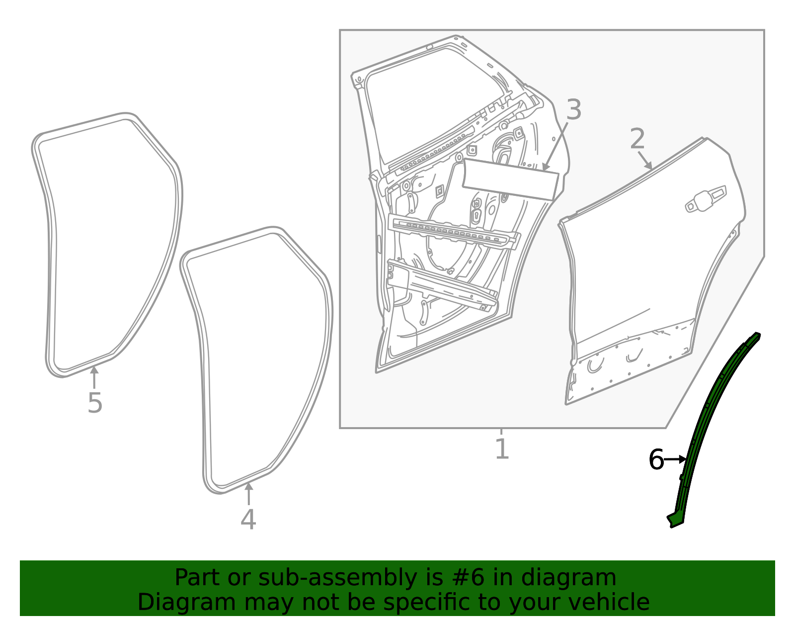 2024-2026 Acura ZDX Door Shell Seal 85153423 | OEM Parts Online