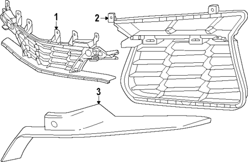 Grille & Components for 2025 Chevrolet Corvette #0