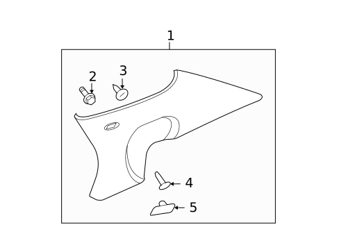 Interior Trim - Quarter Panels for 2010 Cadillac DTS #0