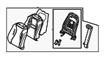 89300R0861KXA - Body: Seat Back Assembly for Kia Image