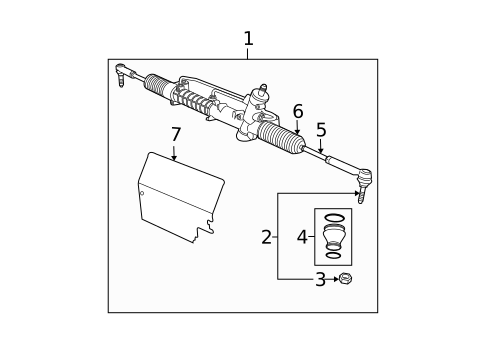 Steering Gear & Linkage for 2007 Saab 9-3 #0