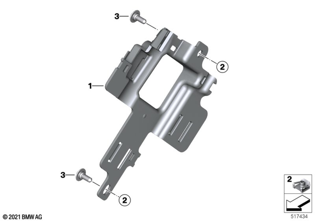 61131540032 - General Electrical System: Bracket for Relay -  for BMW-Motorrad Image