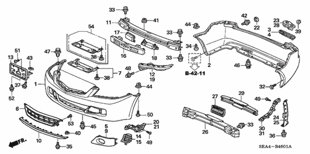 Bumpers (2) for 2007 Acura TSX #0