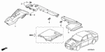 91655SEPA00 - Body/Air Conditioning: GROMMET, DAMPER HOUSE GARNISH for Acura Image