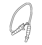 51217059677 - Body: Lock Cable for BMW: 1 Series M, 128i, 135i, 135is Image