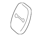 694150E010 - Body: Striker Cover for Lexus: CT200h, ES250, ES300, ES300h, ES330, ES350, GS300, GS350, GS430, GS450h, GS460, GX470, HS250h, IS F, IS250, IS350, LS430, LS460, LS600h, LX570, NX200t, NX250, NX300h, NX350, NX350h, NX450h+, RX350, RX450h, TX350, TX500h, TX550h+ Image