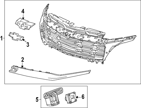 Grille & Components for 2023 Chevrolet Colorado #3