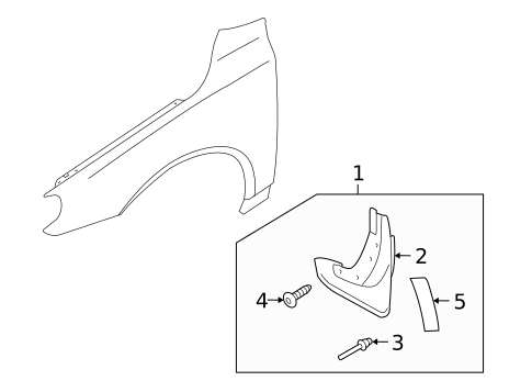 Exterior Trim - Fender for 2009 Volvo V70 #0