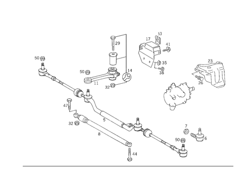 Steering Linkage for 2003 Mercedes-Benz CLK430 #0