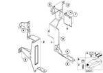 65128378013 - Audio, Navigation, Electronic Systems: Base Support System, Front for BMW Image