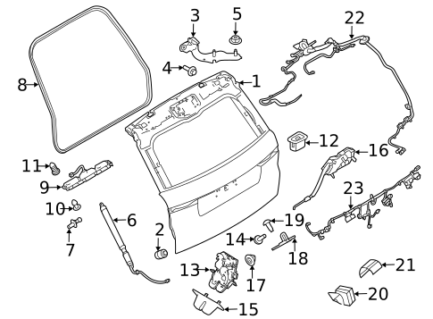 Liftgate for 2023 Land Rover Discovery Sport #2