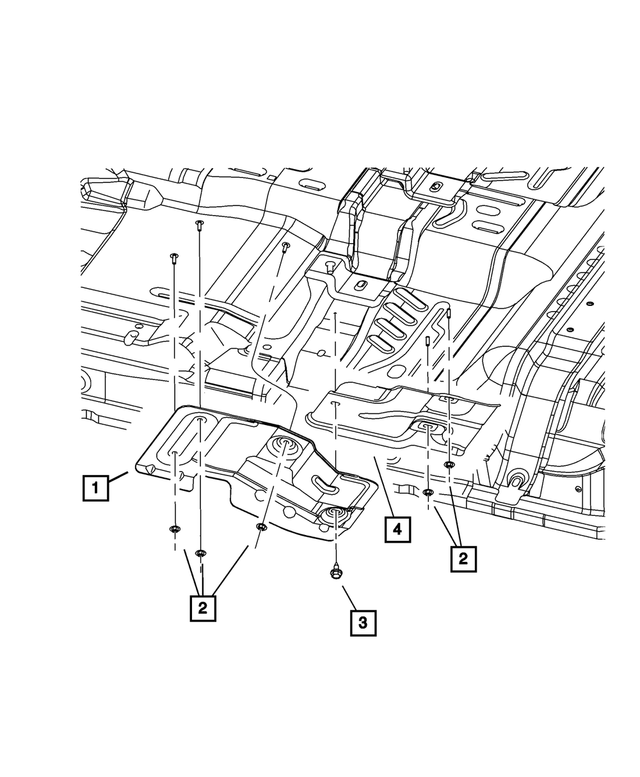 55364165AA - : Heat Shield for Mopar Image