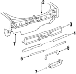 20157542 - Body: Rear Body Panel for Buick: Skylark | Chevrolet: Citation II | Oldsmobile: Omega | Pontiac: Phoenix Image