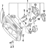 N0116735 - : Housing Washer for Volkswagen: EuroVan, Passat Image