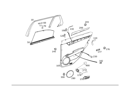 Door Trim for 2014 Mercedes-Benz C350 #0
