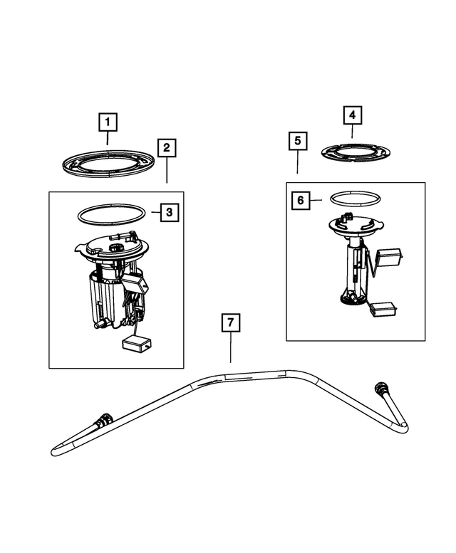 68662072AA - Fuel and Accelerator Pedal: Fuel Pump And Level Unit O Ring for Mopar Image