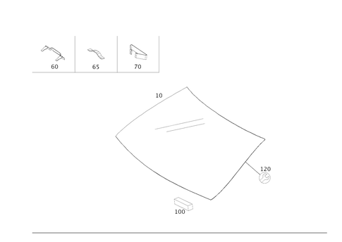 Windshield for 2020 Mercedes-Benz S63 AMG #0