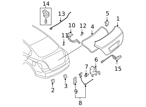 Lid & Components for 2009 Nissan Altima #0