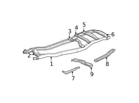 Frame & Components for 2001 Ford Explorer #0