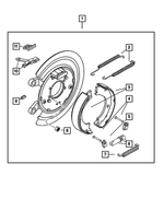 5106004AC - Parking Brake: Parking Brake Adapter, Right Or Left for Mopar Image