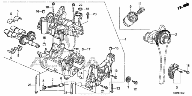 Oil Pump (2.4L) (2) for 2016 Acura ILX #0