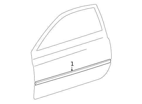 Exterior Trim - Door for 2000 Toyota Solara #0