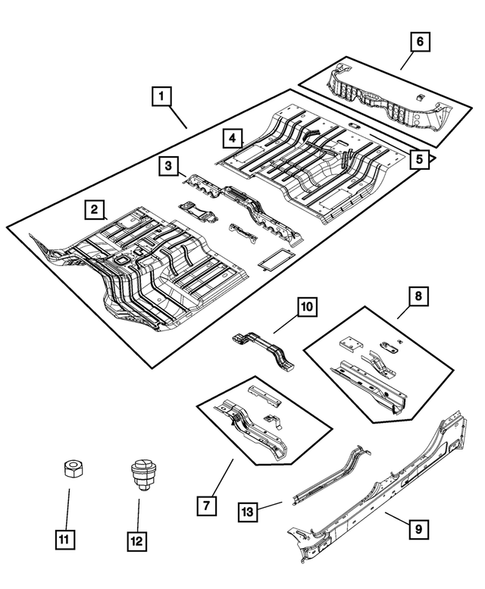 Floor Pans for 2014 Ram 1500 #0