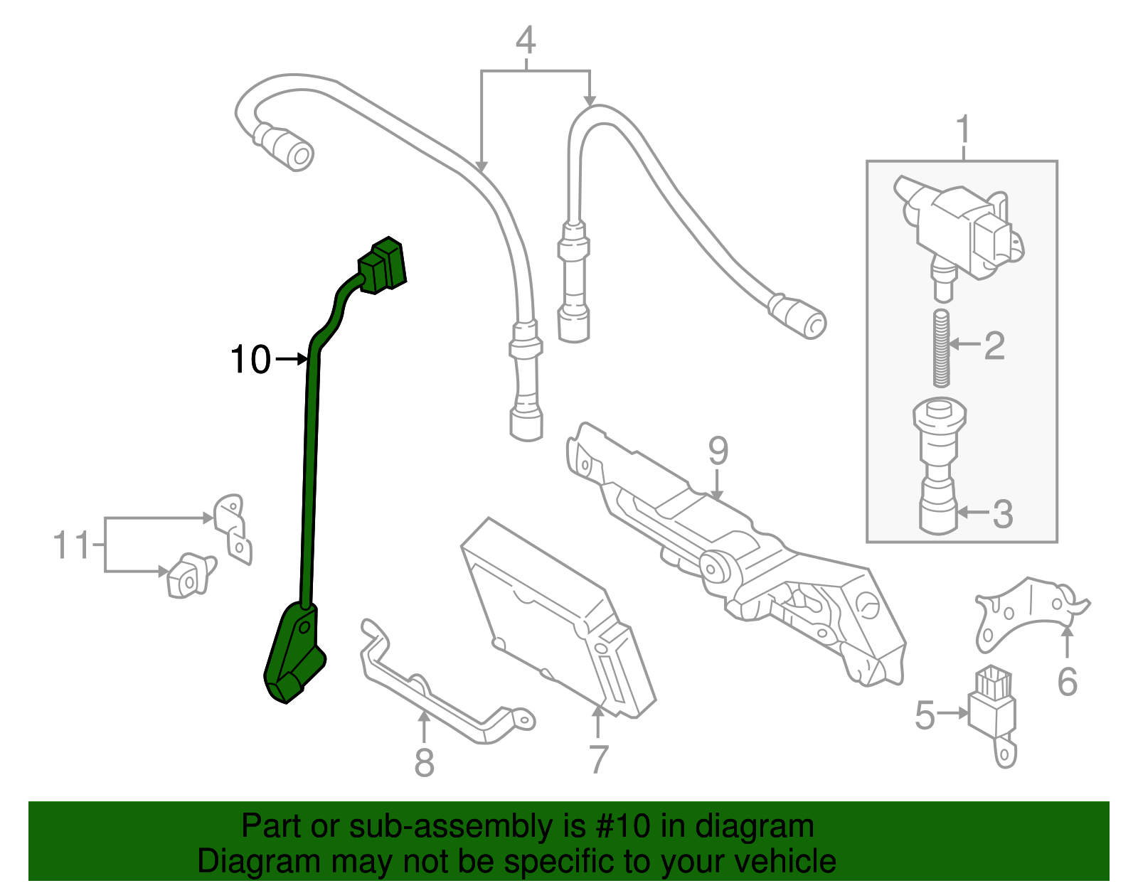 1998-2003 Mazda Crankshaft Position Sensor FSD7-18-221B