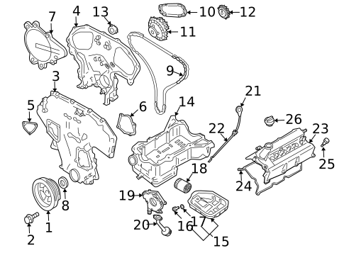 Engine Parts for 2009 Nissan Pathfinder #0