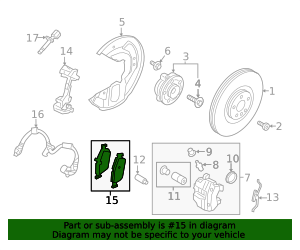 2017-2025 Volvo Disc Brake Pad Set 32373348 | TascaParts.com