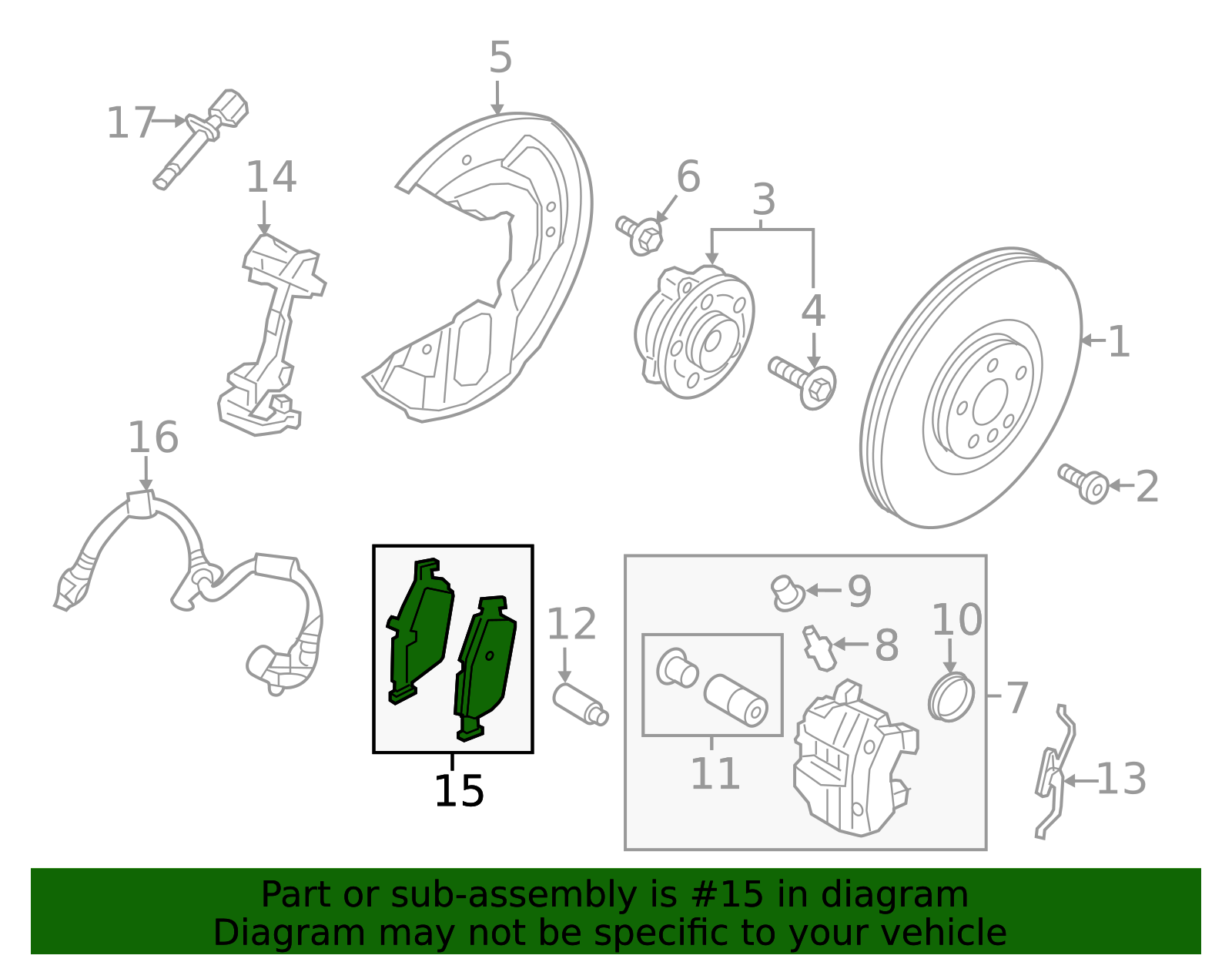 2019-2025 Volvo Disc Brake Pad Set 32373174 | Genuine Volvo Replacement ...