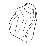 52107940569 - Body: Seat Back Cover for BMW: 840i, 840i Gran Coupe, 840i xDrive, 840i xDrive Gran Coupe, M8 Gran Coupe, M850i xDrive, M850i xDrive Gran Coupe Image