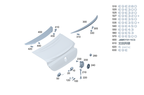 Detachable Parts/Windows for 2025 Mercedes-Benz EQE 500 #0
