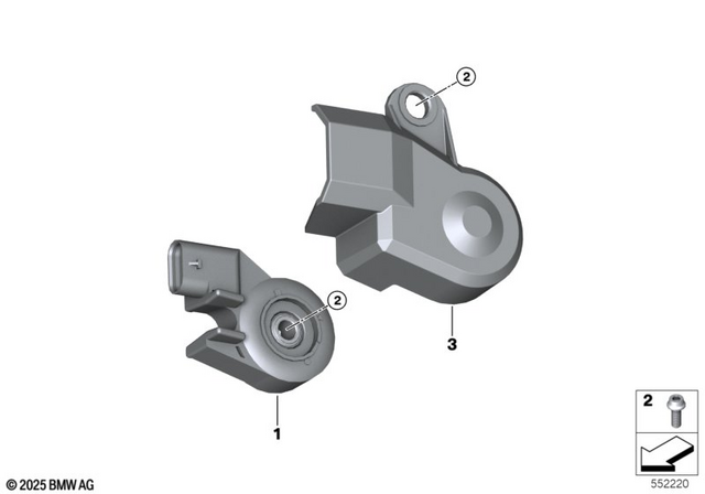 61318388642 - General Electrical System: Switch, Kickstand -  for BMW-Motorrad Image