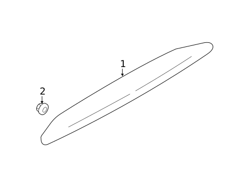 High Mounted Stop Lamp for 2012 Subaru Impreza #1