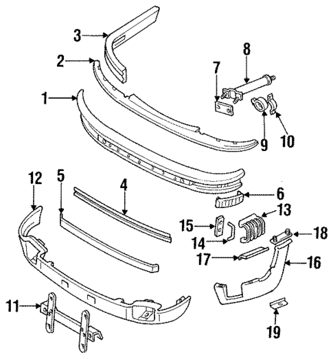 Bumper & Components - Front for 1984 Porsche 911 #0