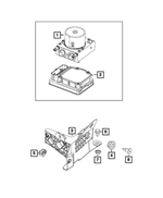 68201776AA - Brakes: Hydraulic Control Unit Bracket for Mopar Image