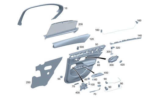 Rear Door Trim for 2026 Mercedes-Benz E350 #0