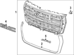 85040010 - Body: Grille Assembly for GM Image