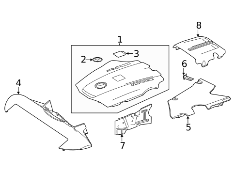 Engine Appearance Cover for 2020 Mercedes-Benz AMG GT #0