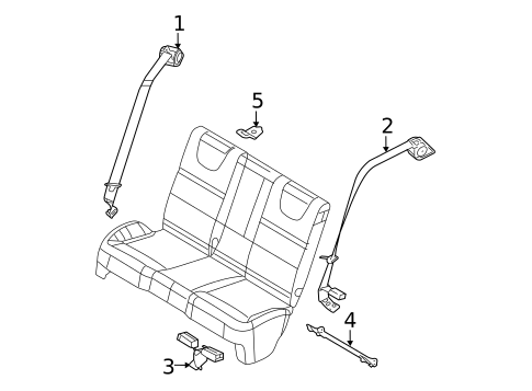 Seat Belt for 2011 Ford Focus #1