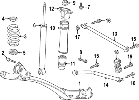 Rear Suspension for 2024 Chevrolet Trailblazer #1